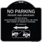 Signmission No Parking Private and Active Driveway Do Not Block Unauthorized Vehicles Will Be Cit, BS-1818-23801 A-DES-BS-1818-23801 - alternate 1